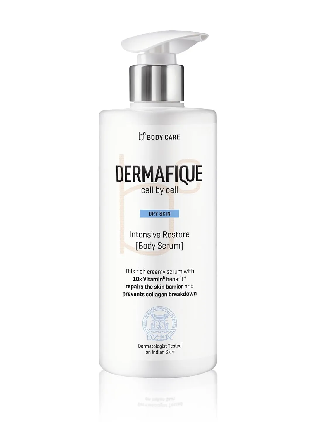 D.E.R.M.A.F.I.Q.U.E. Intensive Restore Body Lotion Serum – 300ml – With 10x Vitamin E Benefits – Deep Hydration for Dry Skin – Lightweight Moisturizer – For Men & Women