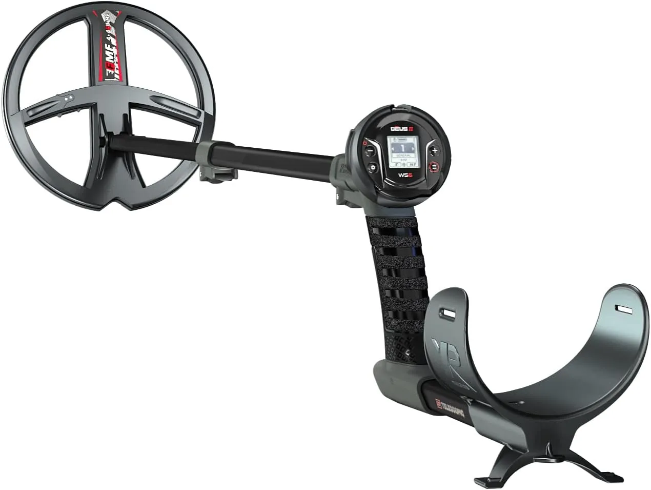 Deus II WS6 Master Metal Detector - 22 FMF Coil (9") with WS6 Module, S-Telescopic stem, English Manual and US Charger (DEUS2-22FMFWS6E) Deus II Power in its Most Agile Form.