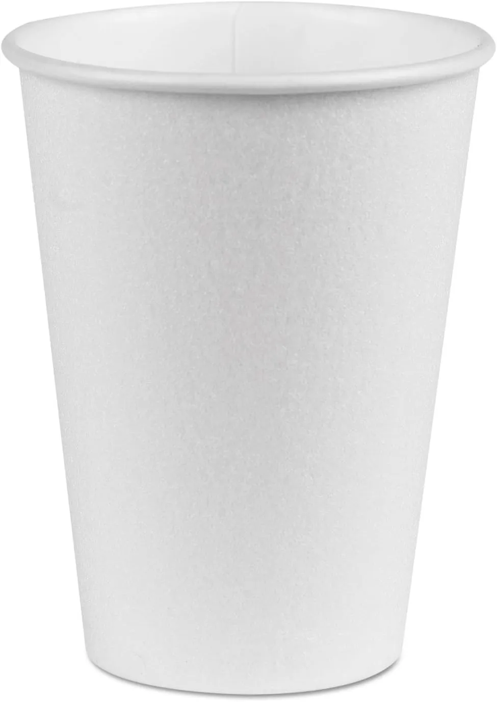 Dixie PerfecTouch 12 oz Paper Coffee Cups By GP PRO, White, 1000 Count (50 Disposable Cups Per Pack, 20 Sleeves Per Case), 5342W