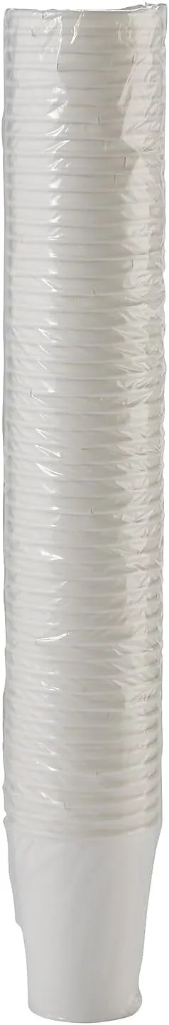 Dixie PerfecTouch 12 oz Paper Coffee Cups By GP PRO, White, 1000 Count (50 Disposable Cups Per Pack, 20 Sleeves Per Case), 5342W
