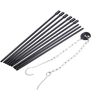 Djustable Camping Cookware Rack Lightweight Tripod Stand for Rainy Soup Cooking