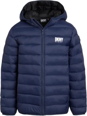 DKNY Boys Jacket – Midweight Insulated Quilted Outerwear Parka Puffer Coat – Water Resistant Boys Winter Hooded Jacket (8-20)
