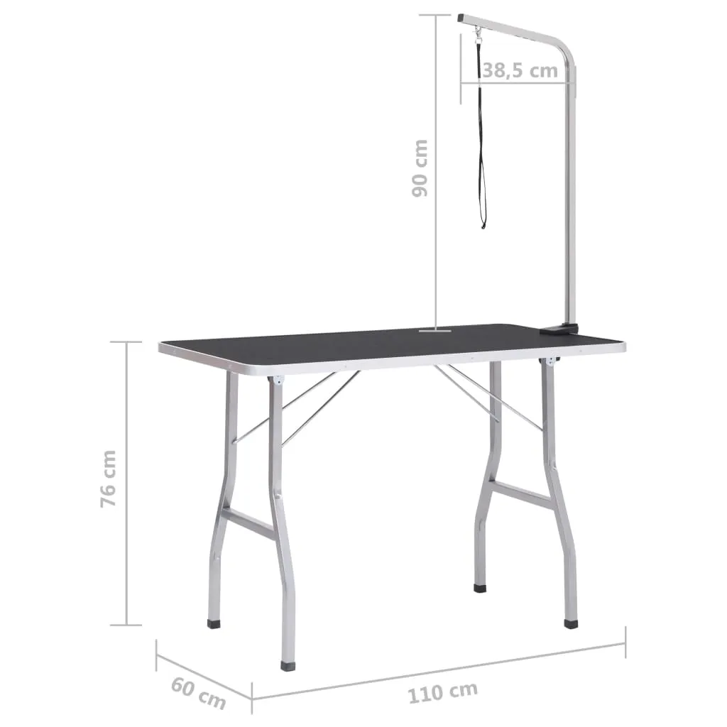 Dog Grooming Table Adjustable Arm Foldable Dog Bath Table Wash Table