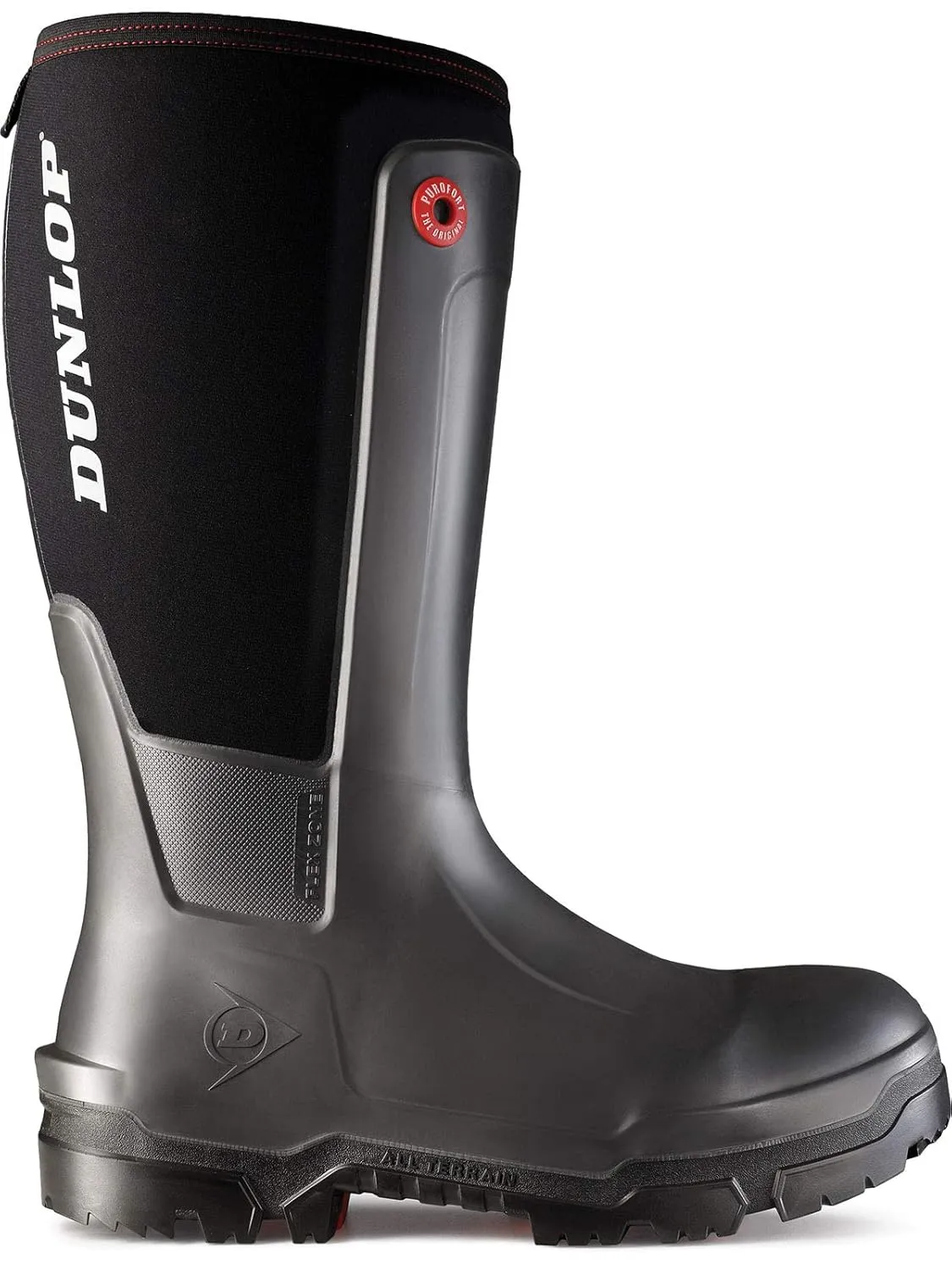 DUNLOP Protective Footwear, Snugboot WorkPro full safety, Precision Engineered Snugfit, Lightweight and Breathable Purofort Upper, 100% Waterproof, Slip Resistant, NE68A93.05, Size 5 US