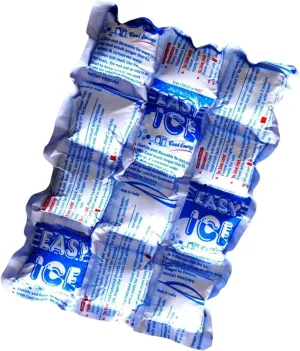 Easy Ice Reusable Hot and Cold Pack- Flexible, Hygienic and Long-Lasting Ice Sheet for Coolers, Food Storage, First-Aid, Sports Injuries, and Heat Therapy for Injuries- Leakproof Design 4ply(10"x7")