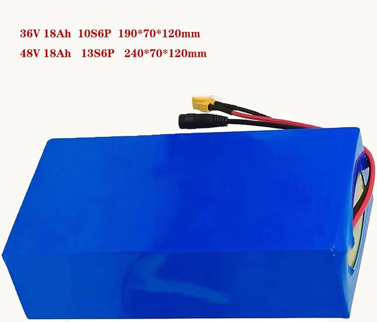 Ebike Battery 36V 48V Electric Bike Battery 48V 18Ah, 36 Volt Lithium Battery for Electric Bike, Lithium Ion Battery for 350W 500W 750W 1000W