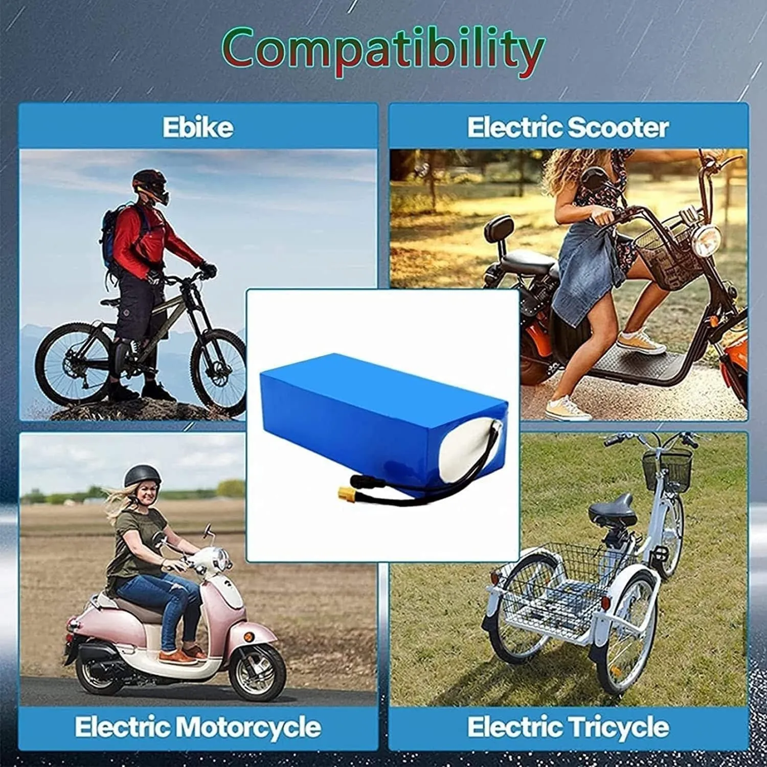 Ebike Battery 36V 48V Electric Bike Battery 48V 18Ah, 36 Volt Lithium Battery for Electric Bike, Lithium Ion Battery for 350W 500W 750W 1000W