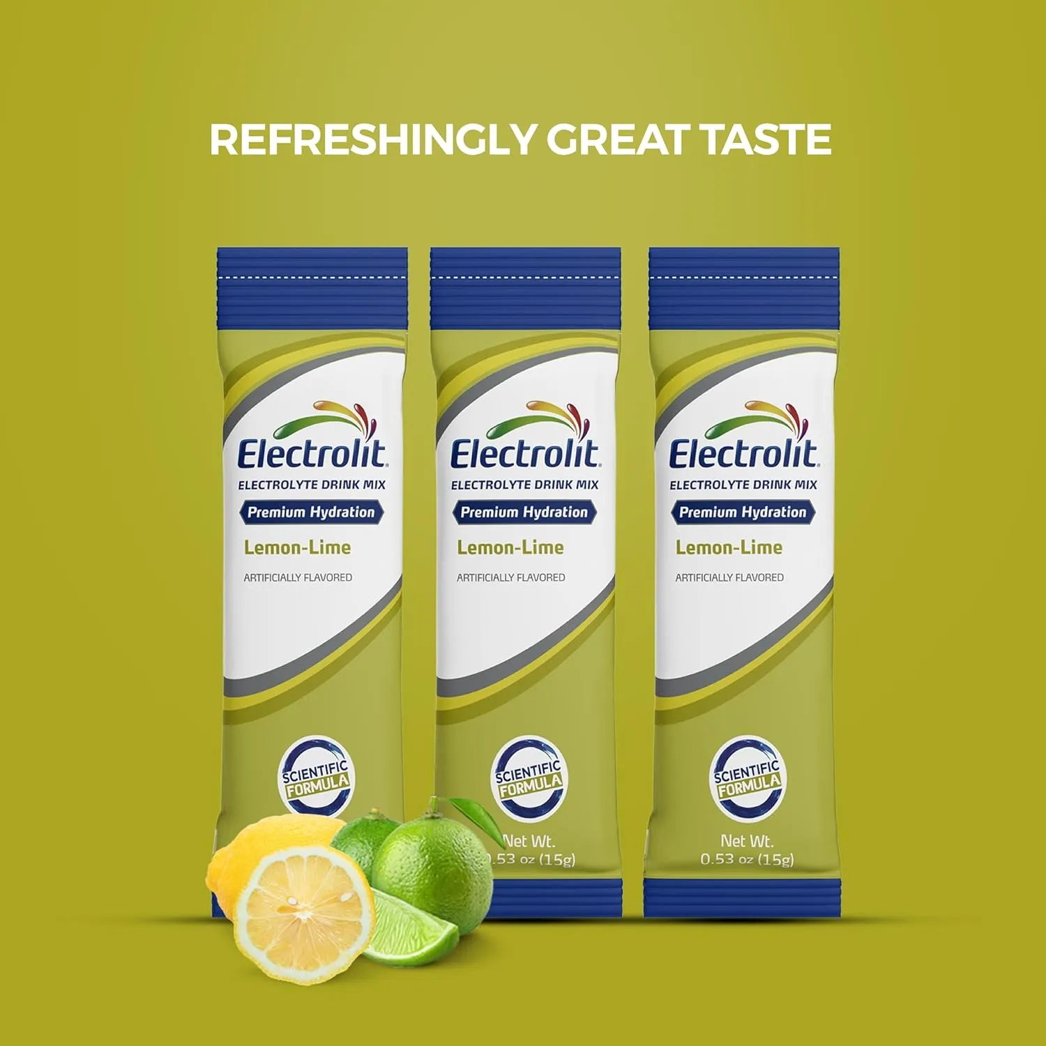 Electrolit Electrolytes Powder Packets, Lemon Lime 8 Pack, Powdered Hydration Packets for Dehydration & Rehydration, Post Workout Flavored Hydrating Drink Mix, Gluten Free Daily Water Enhancer Sticks
