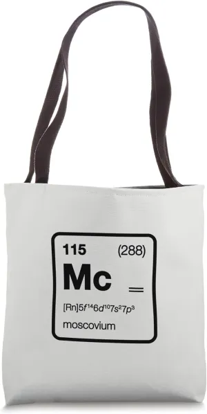 Element 115 / Moscovium Periodic Table Design Tote Bag