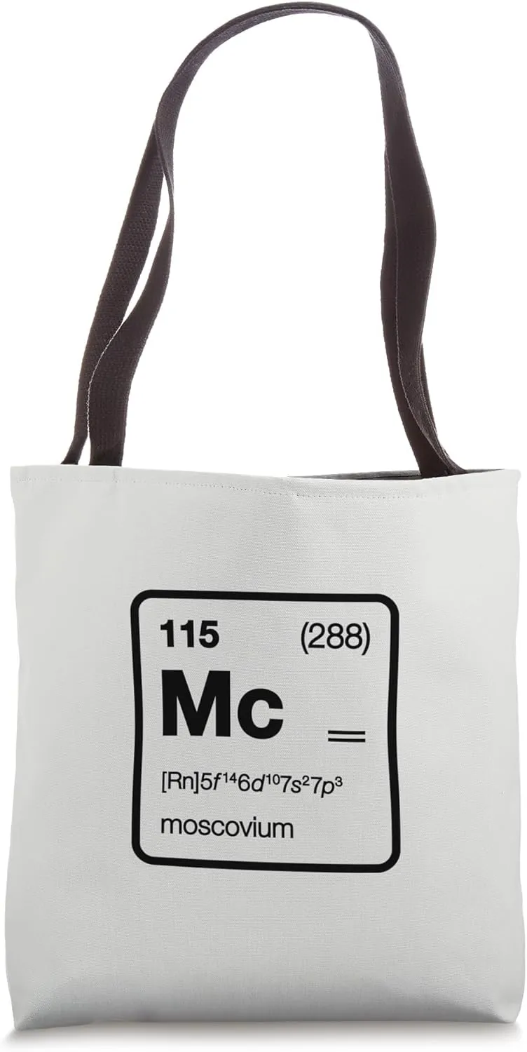 Element 115 / Moscovium Periodic Table Design Tote Bag