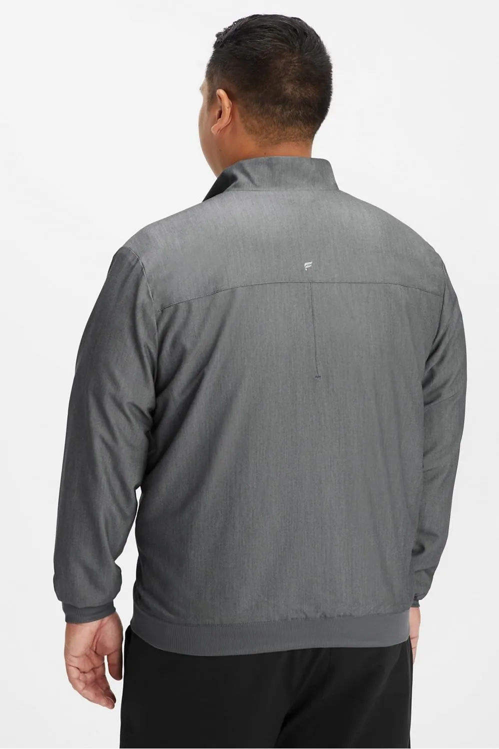 Fabletics Men's Foundation 4-Pocket Scrub Jacket - MotionTech, Lightweight, Breathable, Wrinkle-Resist, Semi-Slim Fit