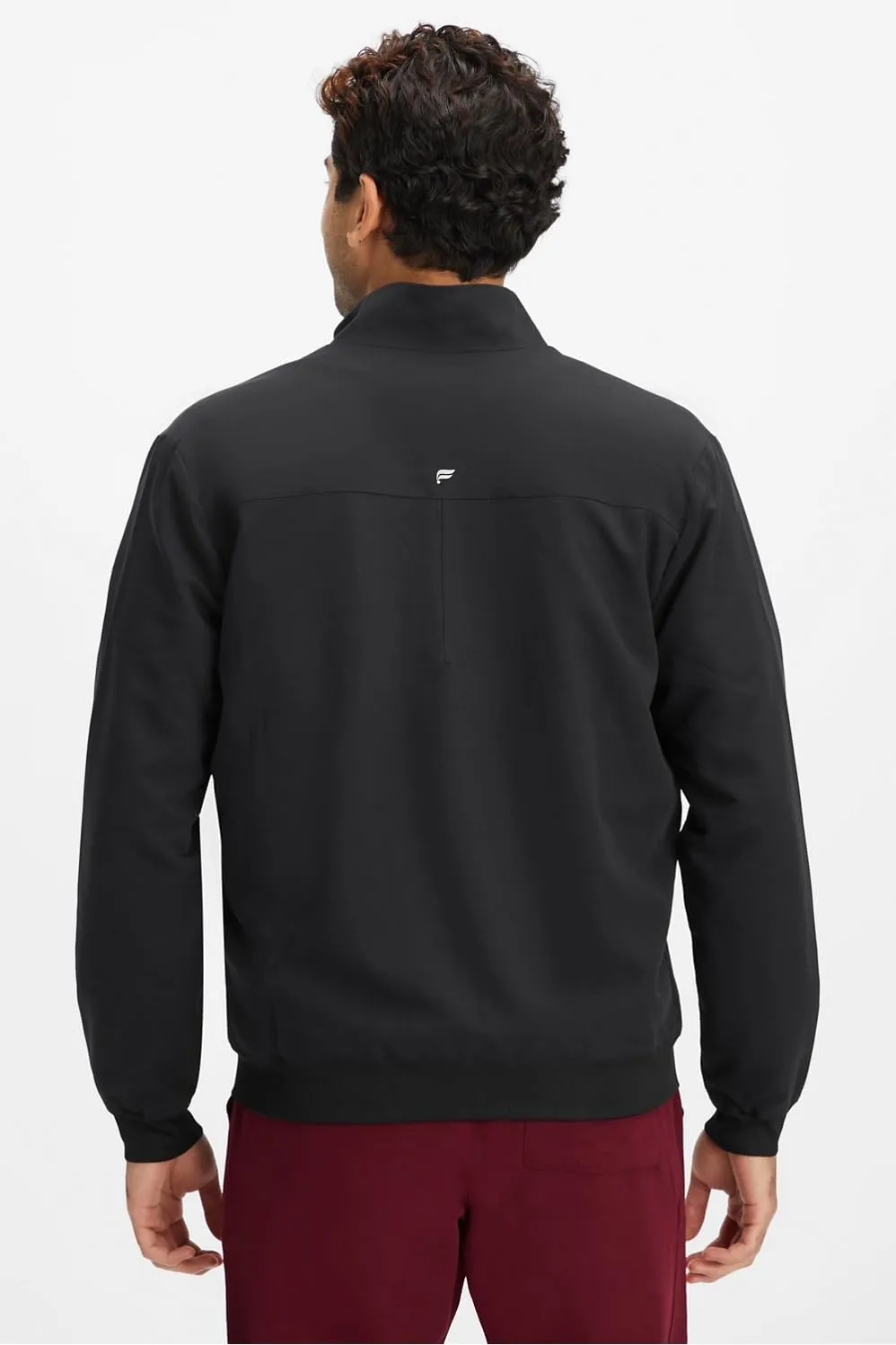 Fabletics Men's Foundation 4-Pocket Scrub Jacket - MotionTech, Lightweight, Breathable, Wrinkle-Resist, Semi-Slim Fit