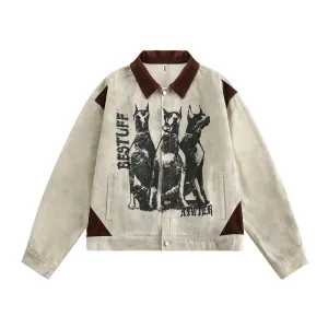 Fashion Printed Jacket Coat for Men