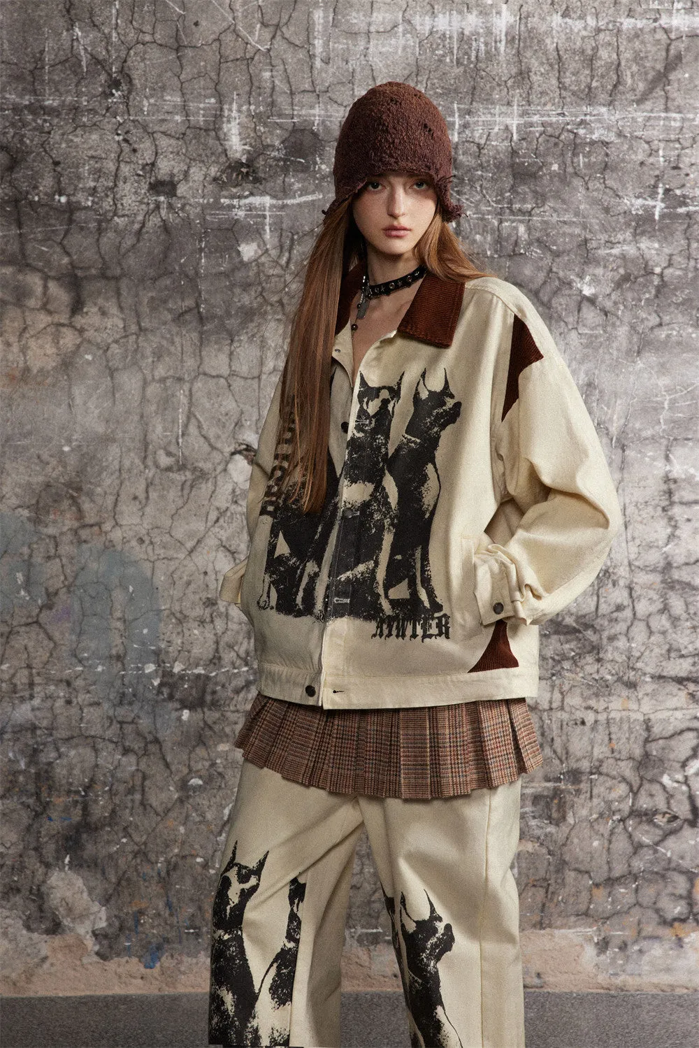 Fashion Printed Jacket Coat for Men