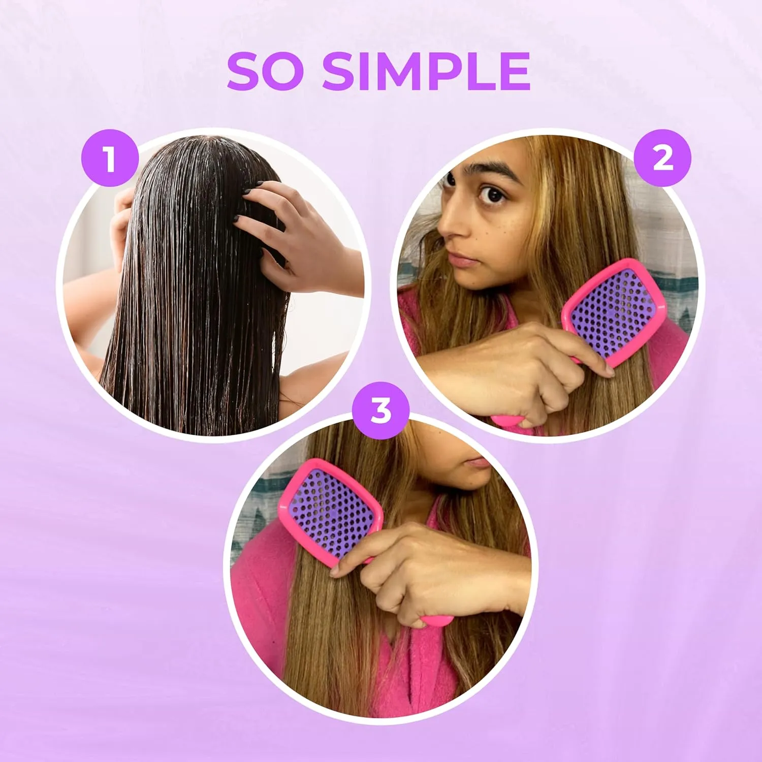 FHI Heat UNbrush Detangling Brush for Pain-Free Brushing on All Wet or Dry Hair Types — Durable DuoFlex Anti-Static Bristles, Lightweight Handle, Vented Hair Brush