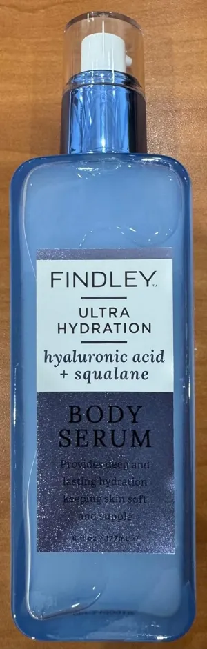 Findley Ultra Hydration Body Serum with Hyaluronic Acid   Squalane, 12 fl oz
