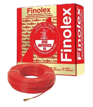 Finolex 1 SQMM 1 CORE GREEN FR PVC INSULATED INDUSTRIAL CABLES GOLD PACK 90MTR - (90 Meters x 20 Coil)