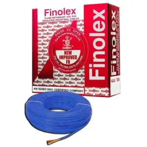 Finolex 2.5 SQMM 1 CORE BLUE FR PVC INSULATED INDUSTRIAL CABLES SILVER PACK 90MTR
