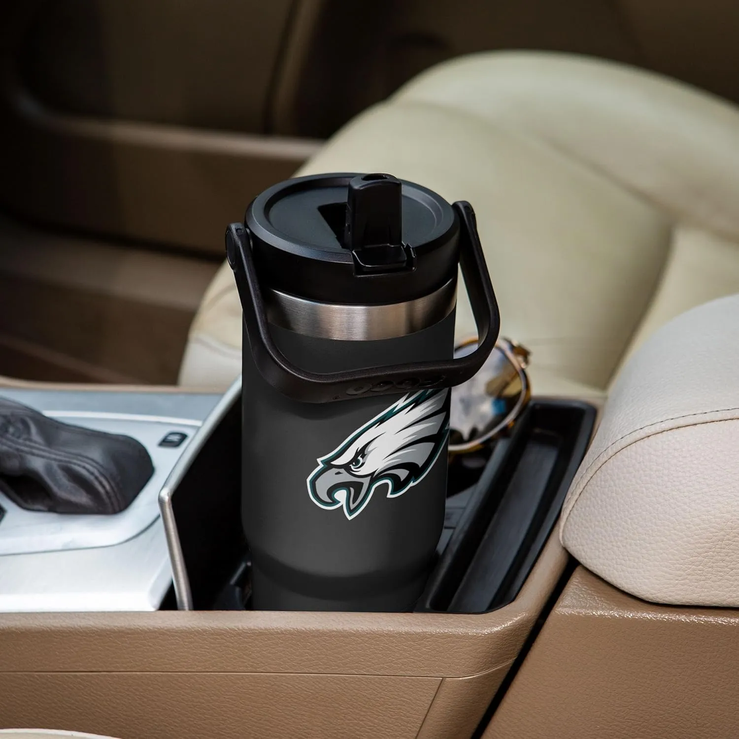 FOCO NFL Unisex-Adult NFL Team Logo Insulated Travel Mug 30oz Straw Tumbler