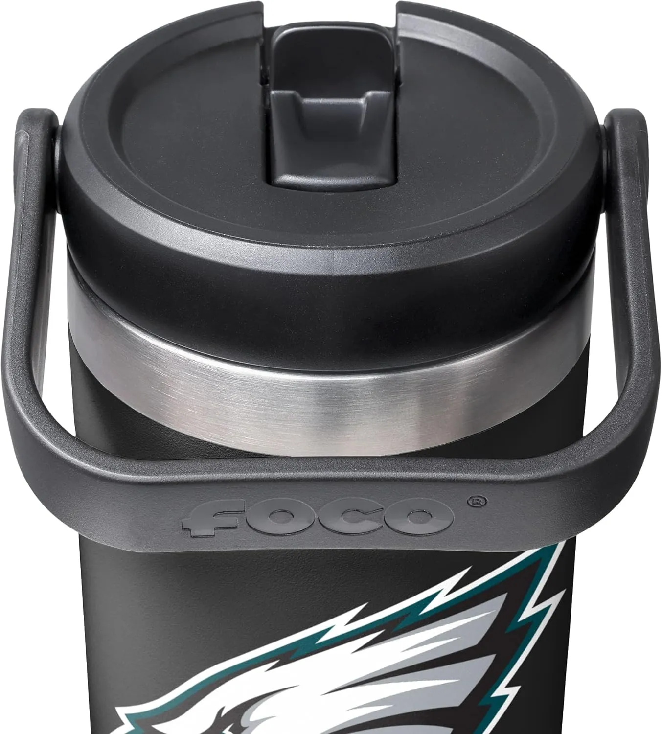 FOCO NFL Unisex-Adult NFL Team Logo Insulated Travel Mug 30oz Straw Tumbler