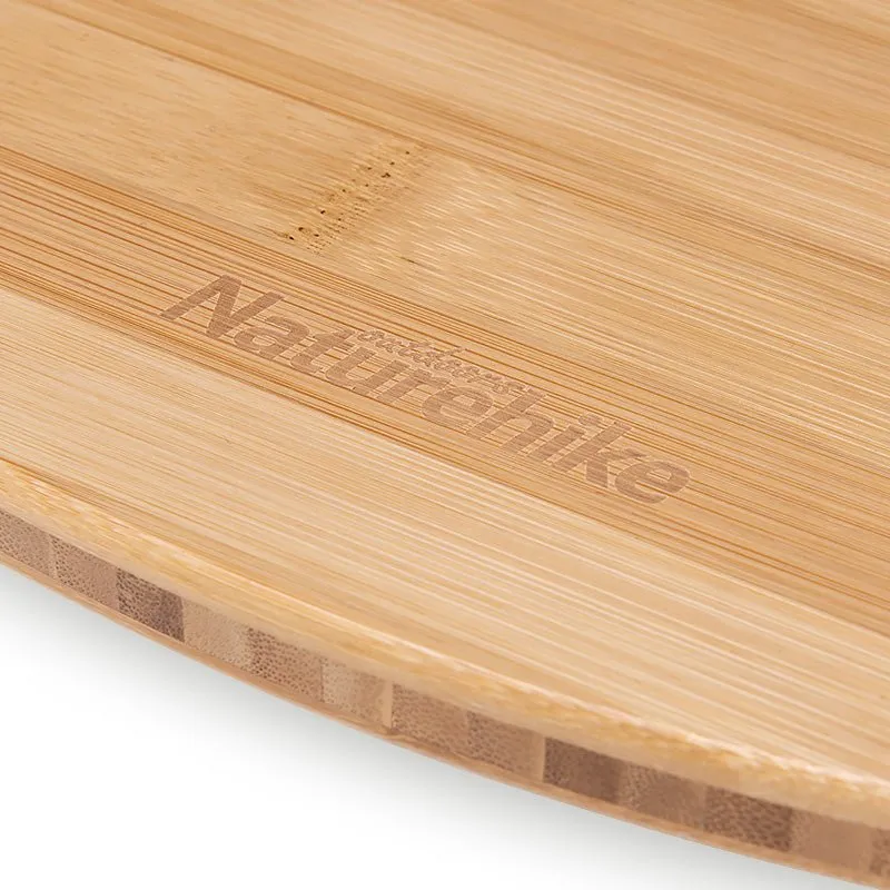 Foldable bamboo round table