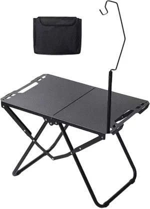 Foldable Camping Table Picnic Cooking Desk Multipurpose Grill Table with Carry Bag for Fishing Barbecue Beach Mountaineering