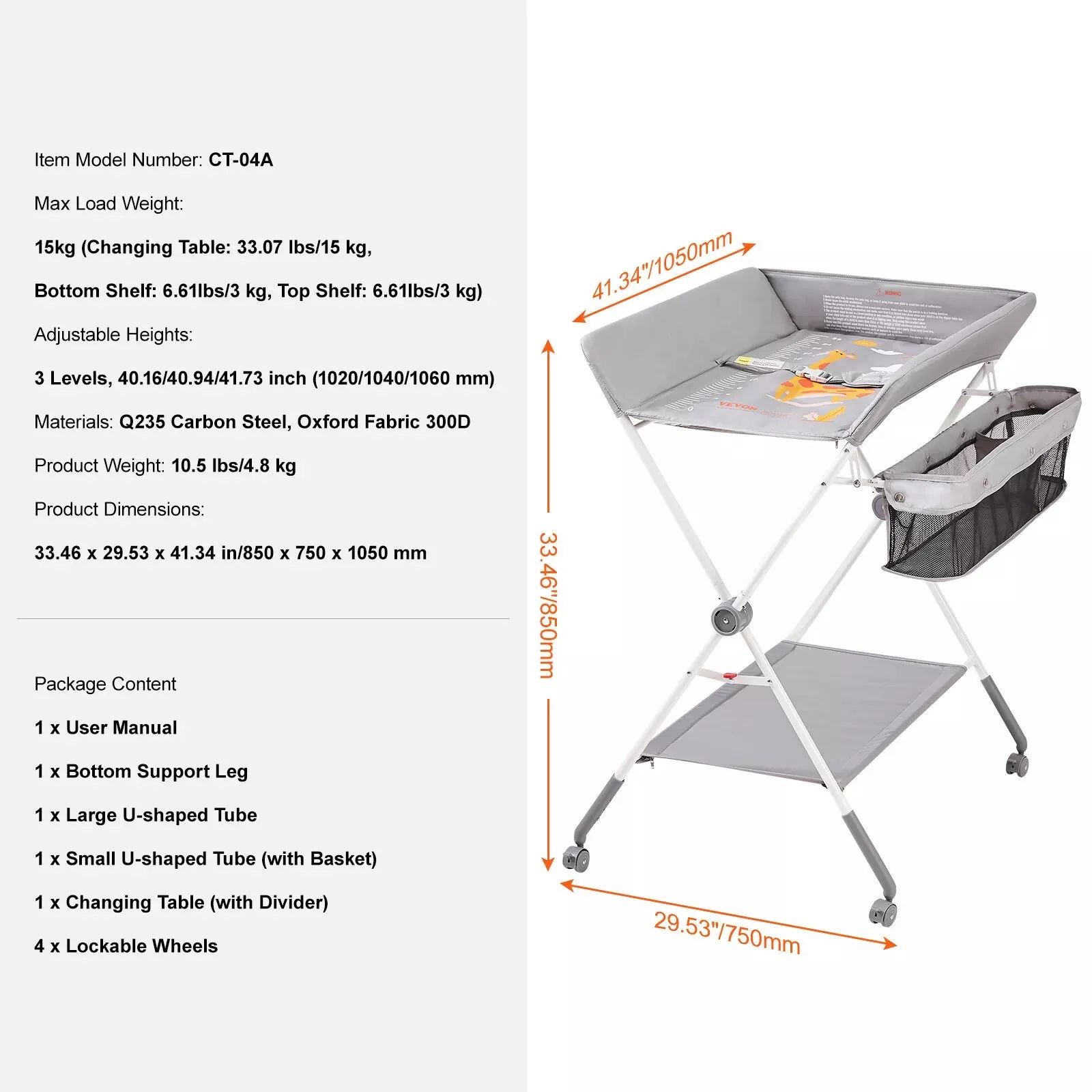 Foldable Changing Table