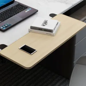 Foldable Keyboard Tray Platform, Clamp-On Desk Extender Tray Ergonomic Keyboard Drawer Table Mount Armrest Shelf Stand Slide Computer Elbow Arm Support (Color : Oak, Size : 52 * 25cm)