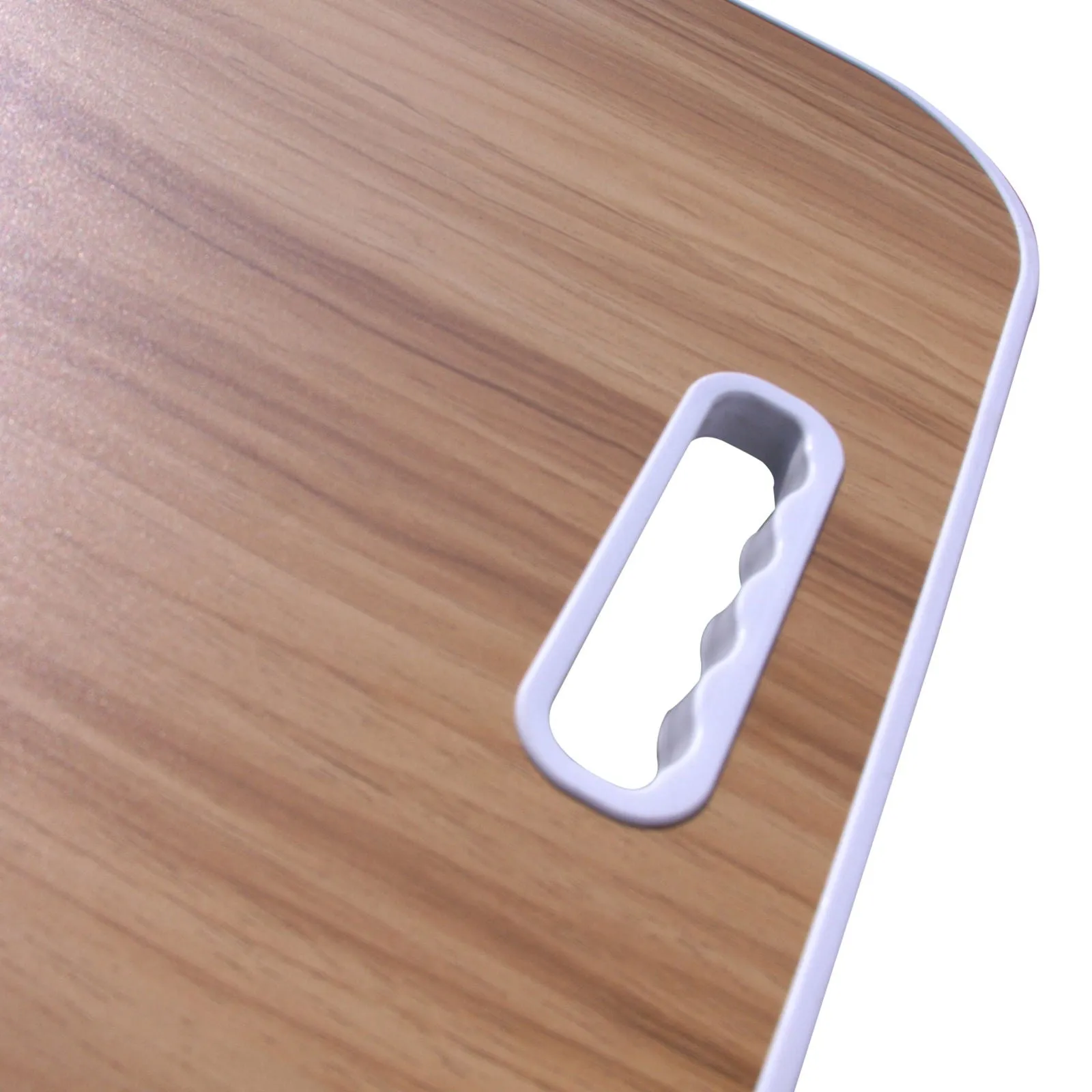 Foldable Laptop Table with Cup Holder and Tablet Groove