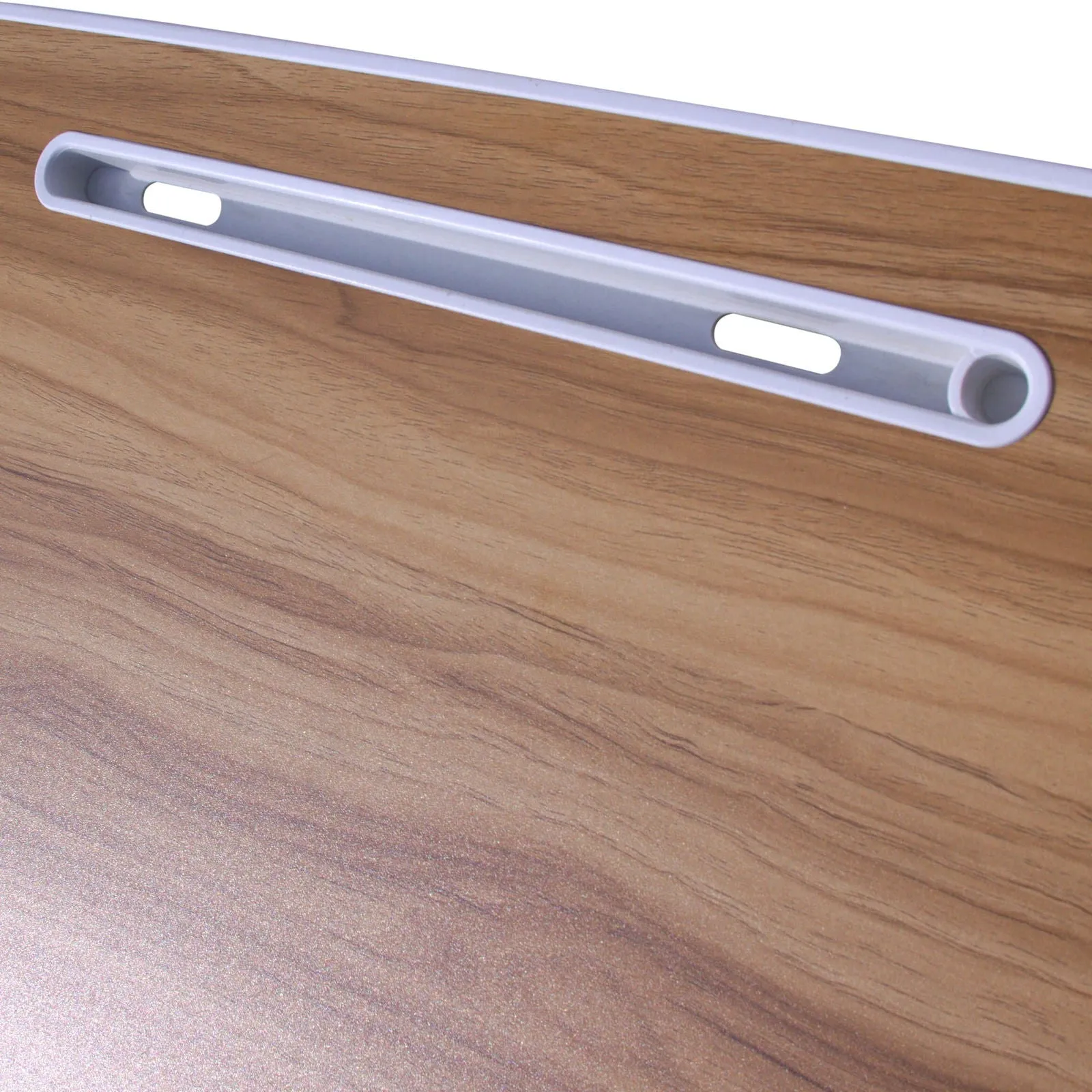 Foldable Laptop Table with Cup Holder and Tablet Groove