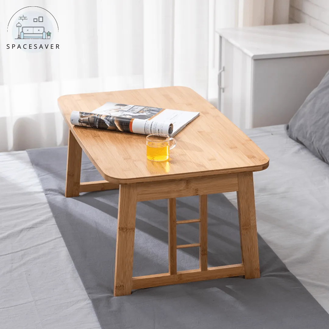 Foldable Laptop Table/Small Bedside Table for Dormitories - Lazy, Simple and Ideal for Studying