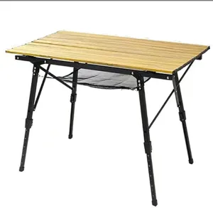 Folding Camping Table Outdoor BBQ Backpacking Aluminum Alloy Desk Furniture Computer Bed Portable Durable
