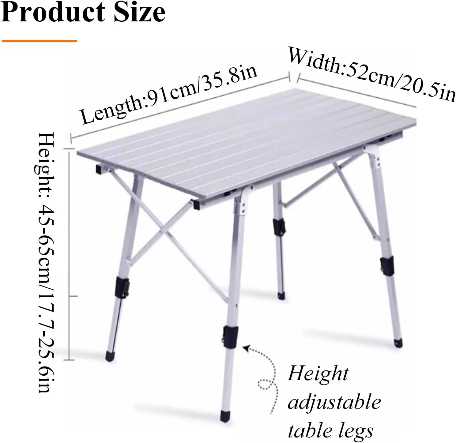Folding Camping Table Portable Field Picnic Table Aluminum Camping Table Roll Up Desktop Compact Frame for Camping Hiking