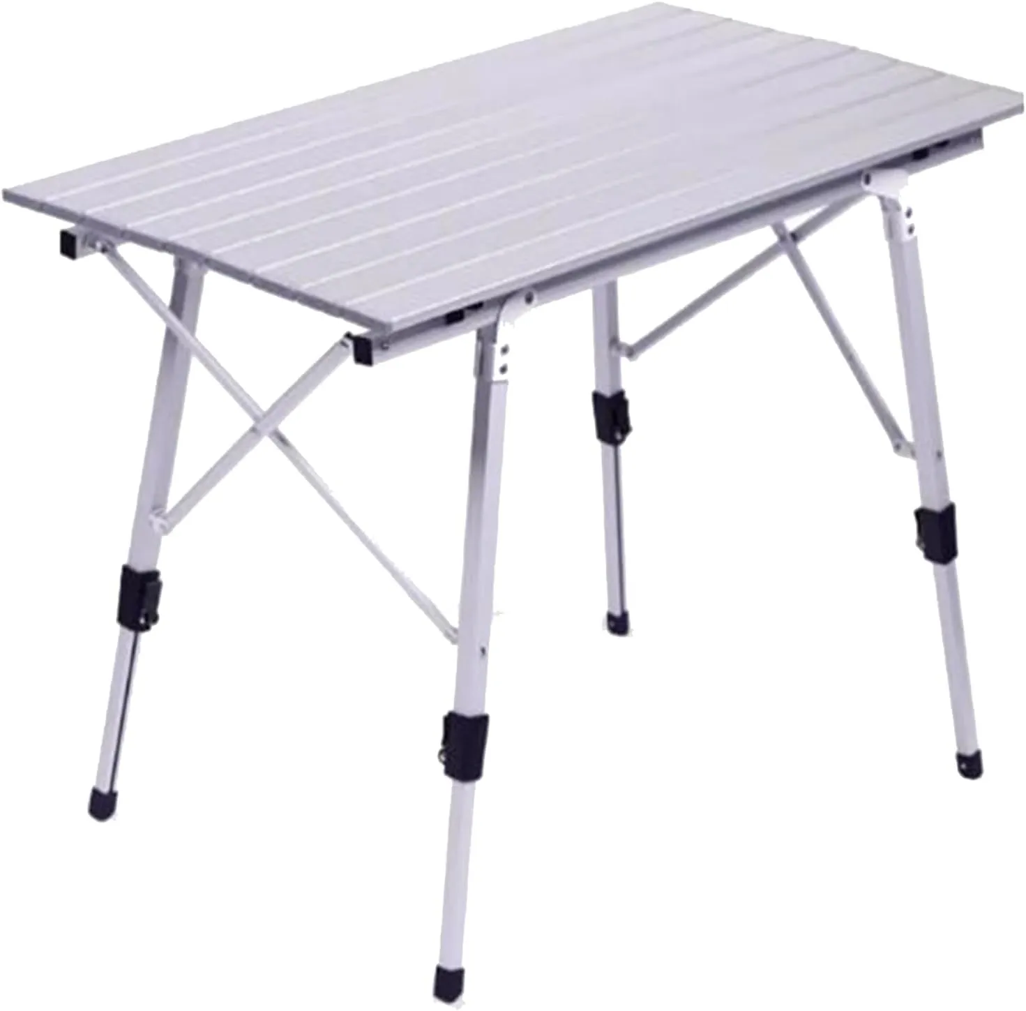 Folding Camping Table Portable Field Picnic Table Aluminum Camping Table Roll Up Desktop Compact Frame for Camping Hiking