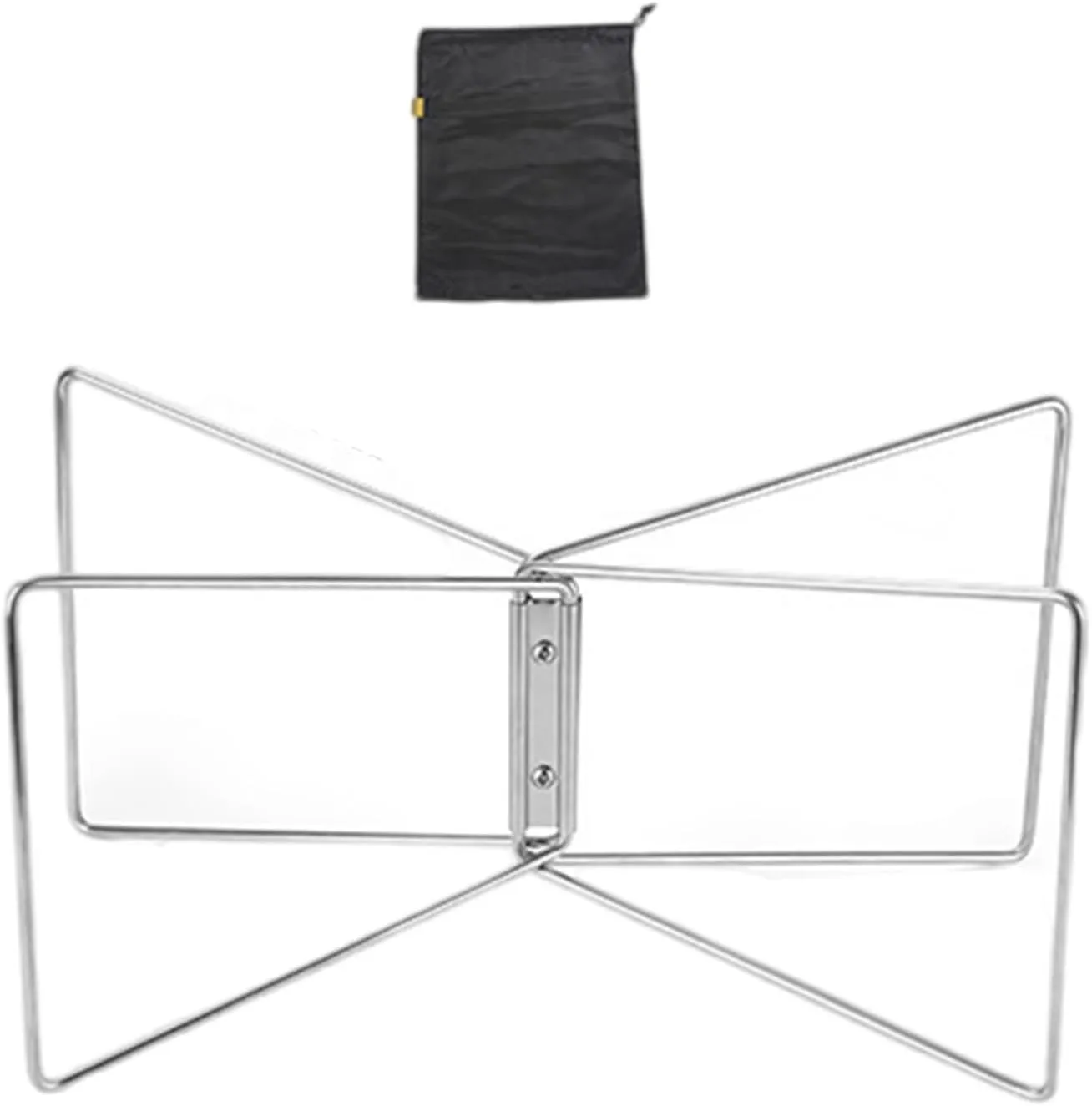 Folding Coolers Stand With Carry Bag Metal Luggage Rack Camping Foldable Metal Stand For Camping Hiking Cooking Picnics