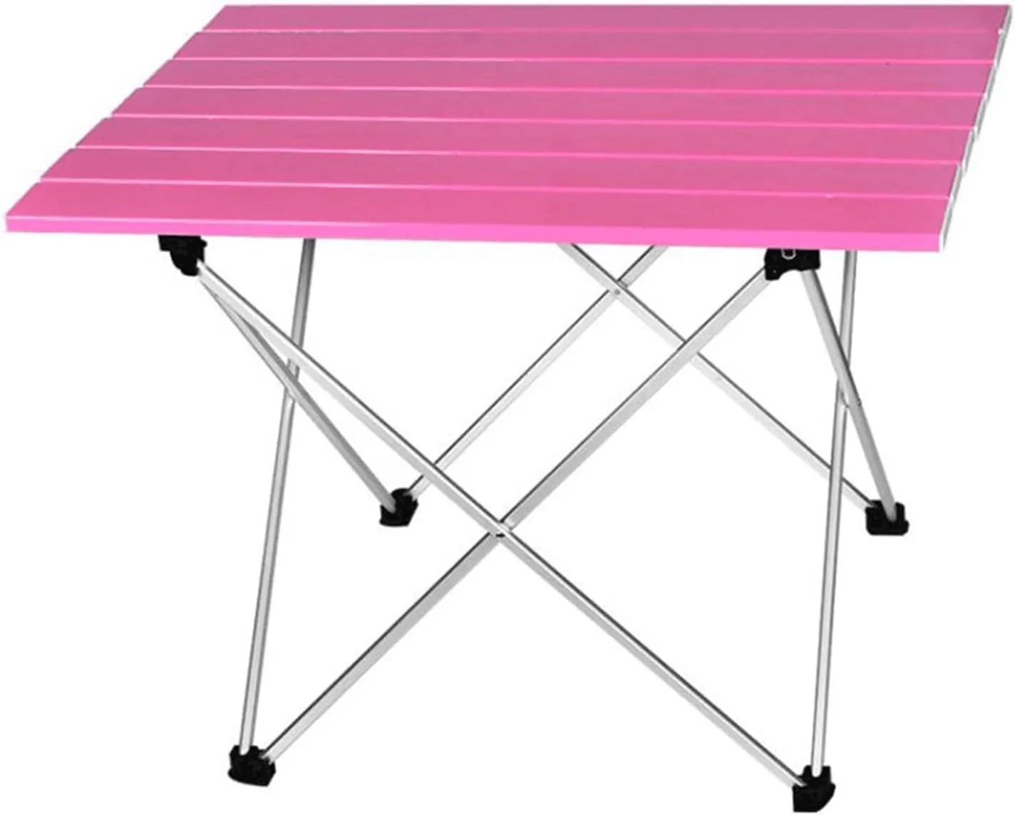 Folding Dining Table Foldable Folding Camping Hiking Desk Traveling Outdoor Fur Table Aluminum Alloy Portable Table Outdoor Fur (Color : Black55.7x40.5x38.5)