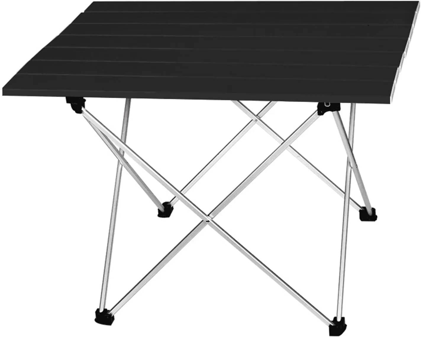 Folding Dining Table Foldable Folding Camping Hiking Desk Traveling Outdoor Furniture Table Aluminum Alloy Portable Table Outdoor Furniture (Color : Black 56x40.5x41cm)