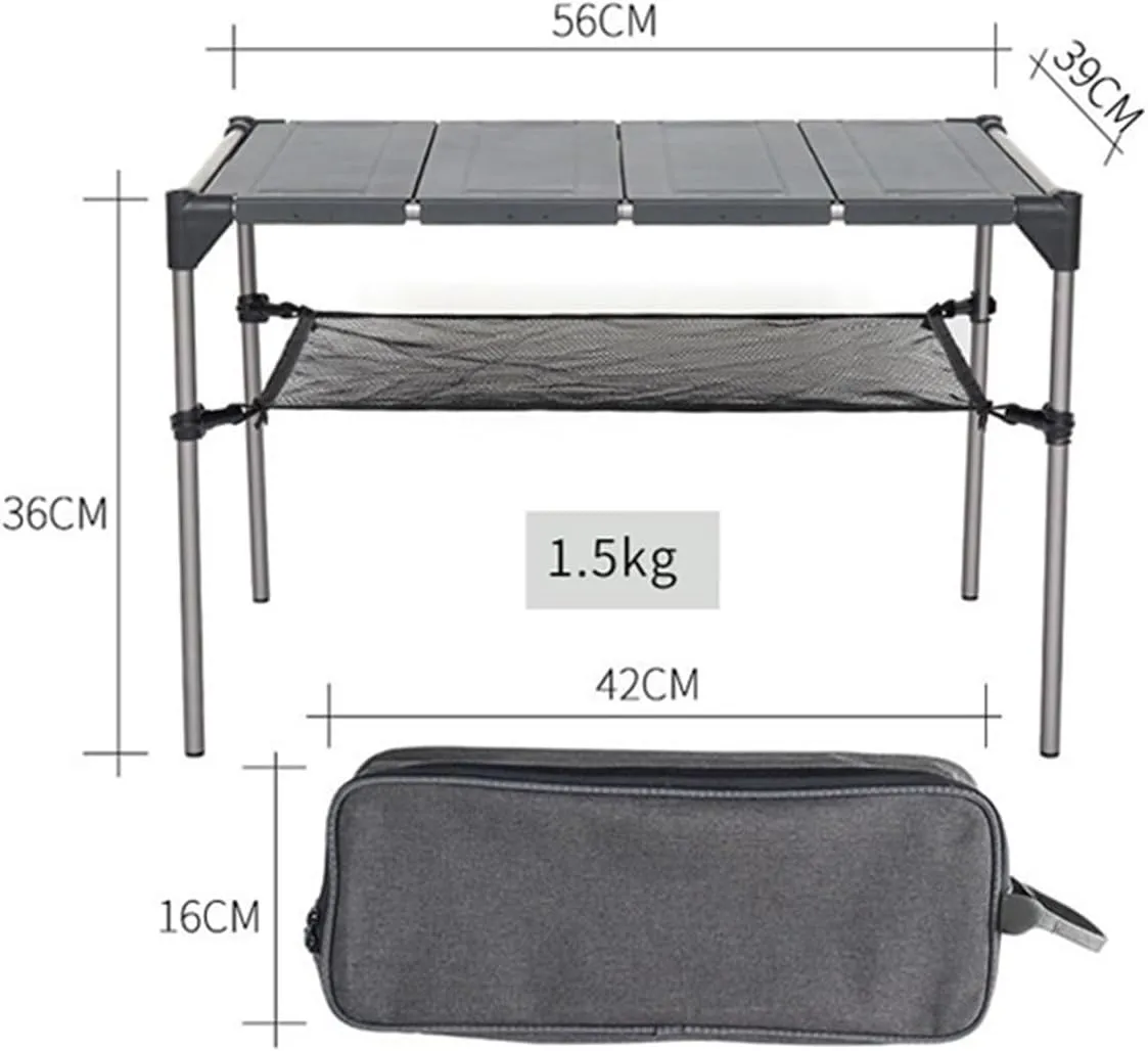 Folding Dining Table Lightweight Rain-Proof Detaable Outdoor Camping Desk Aluminum Alloy Folding Table Portable Picnic Fishing Beer Table (Color : 4 Pcs Plate)