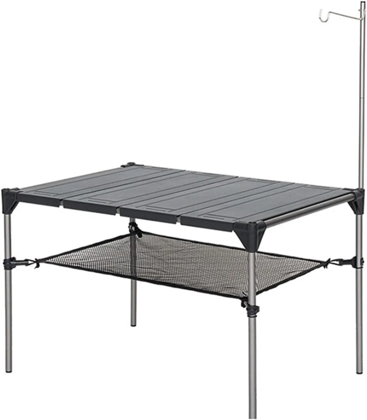 Folding Dining Table Lightweight Rain-Proof Detaable Outdoor Camping Desk Aluminum Alloy Folding Table Portable Picnic Fishing Beer Table (Color : 4 Pcs Plate)