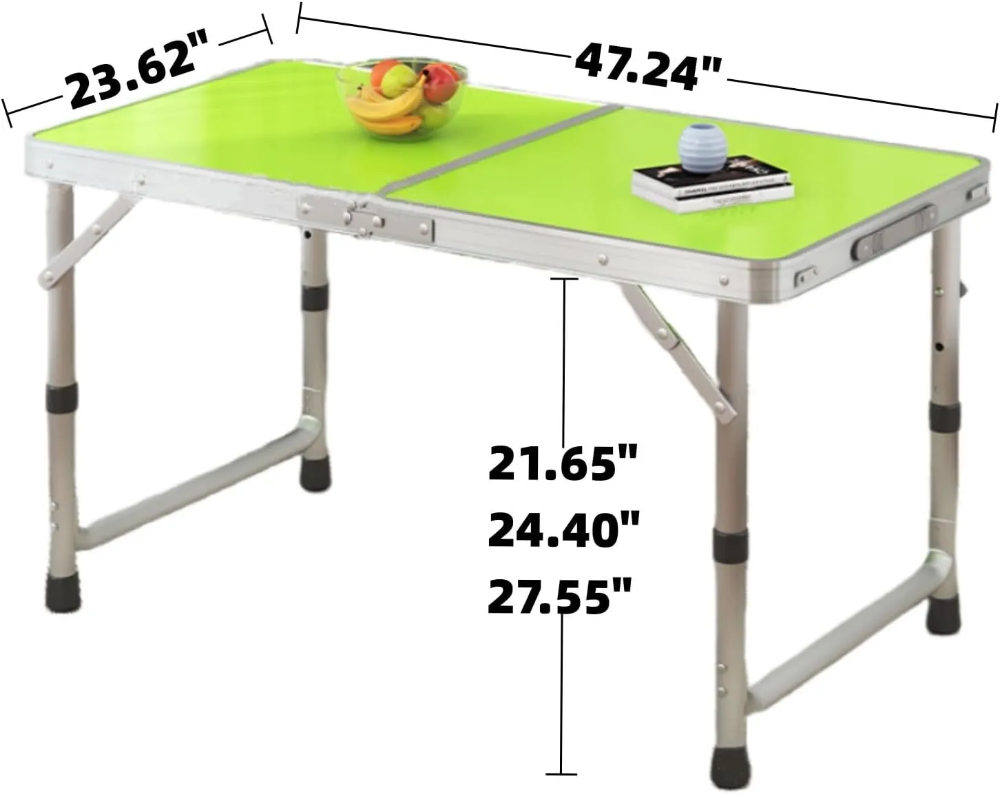Folding Picnic Tables,Portable Kitchen Work Top Table,Heavy Duty Trestle for Party,Dinner,Buffet,Outdoor Garden,Camping Table,Lightweight Compact Table,Adjustable Height,Camping Accessories ( Size : S