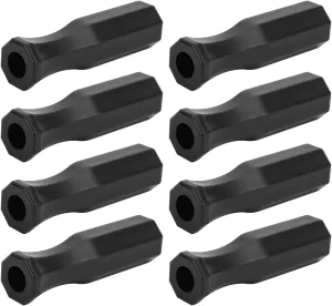 Foosball Table Soccer Football Handle Grip Set, Plastic Octagon Design, Non Slip, Indoor Replacement for Table Football