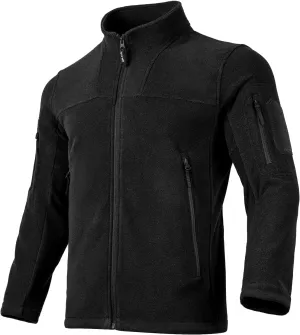 FREE SOLDIER Men's Tactical Fleece Jacket Full Zip Up Light Spring Jackets lightweight Military Coats For Outdoor