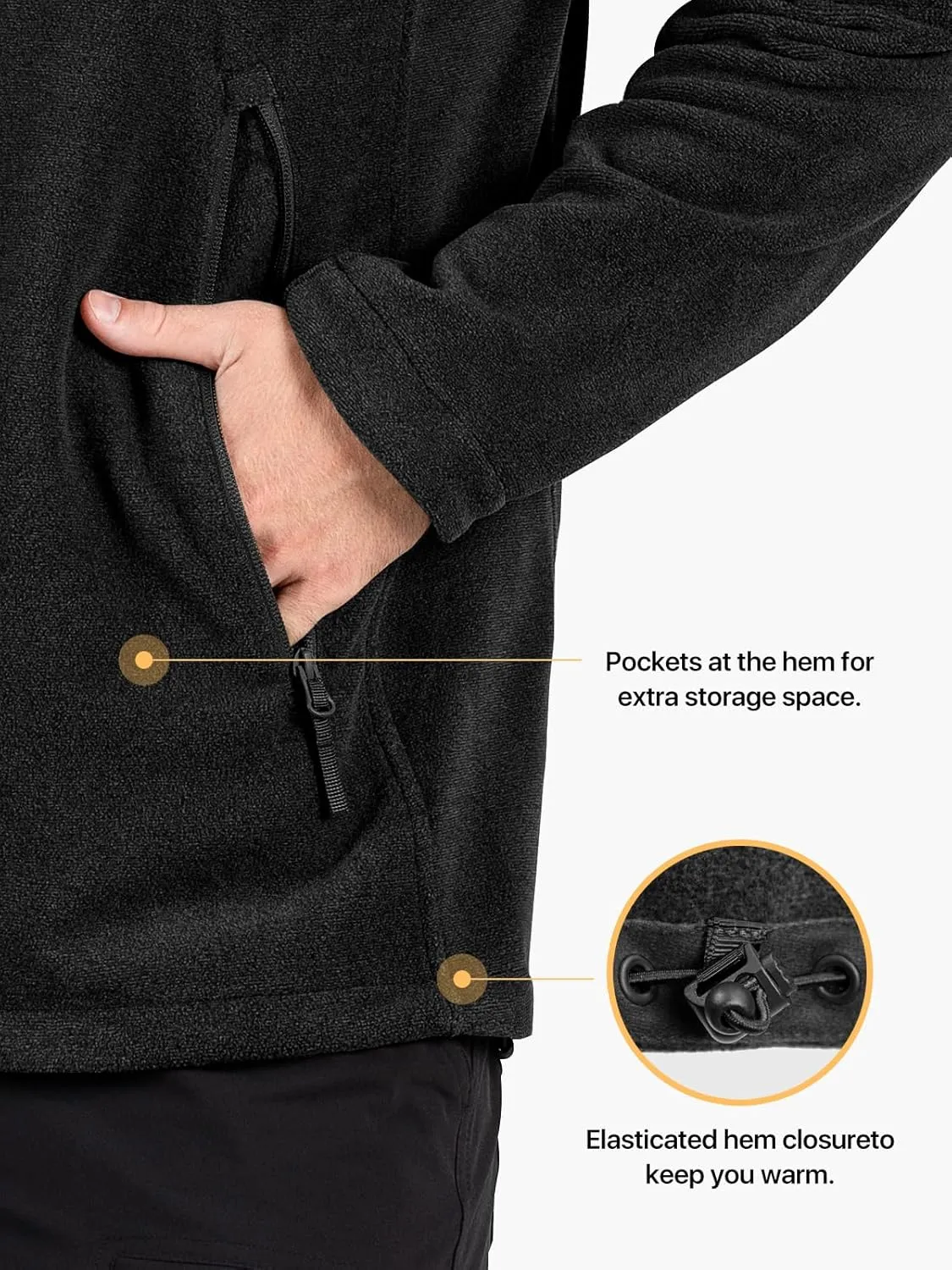 FREE SOLDIER Men's Tactical Fleece Jacket Full Zip Up Light Spring Jackets lightweight Military Coats For Outdoor