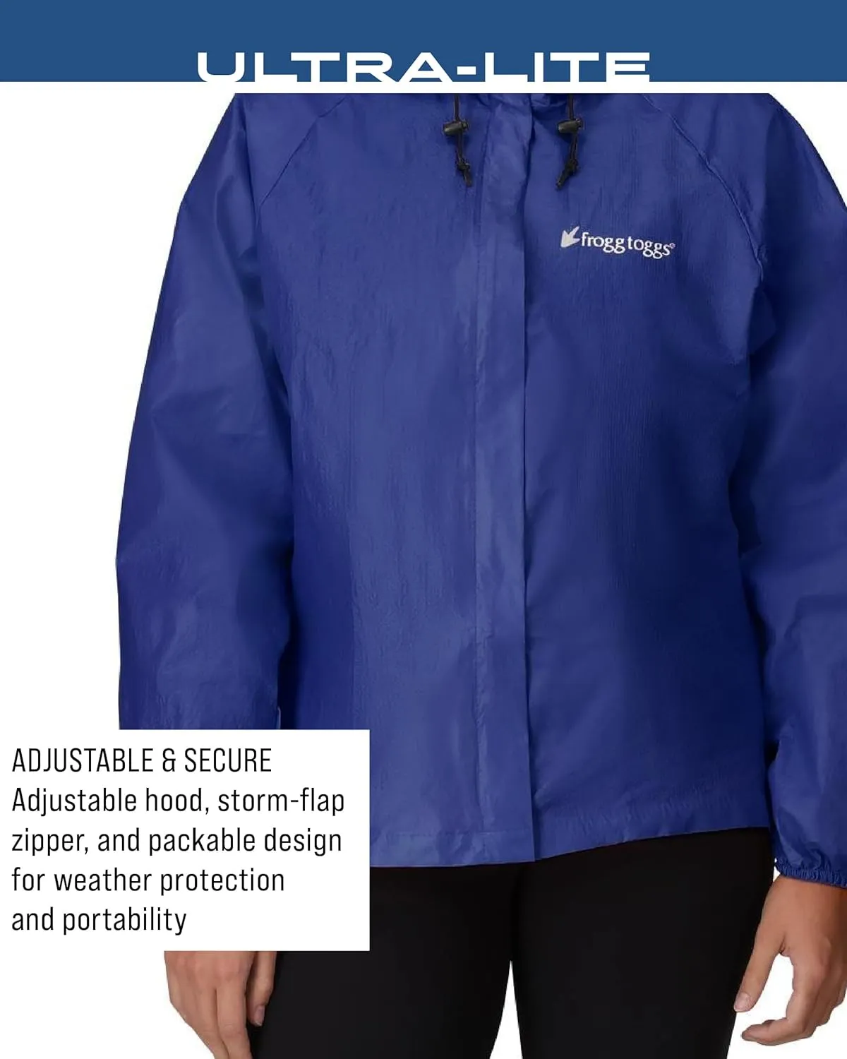 FROGG TOGGS Women's Standard Ultra-Lite2 2-Layer Waterproof Breathable Rain Jacket