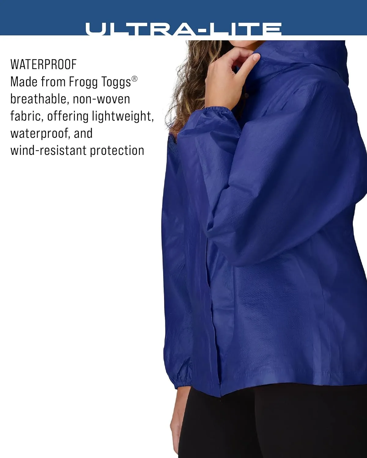 FROGG TOGGS Women's Standard Ultra-Lite2 2-Layer Waterproof Breathable Rain Jacket