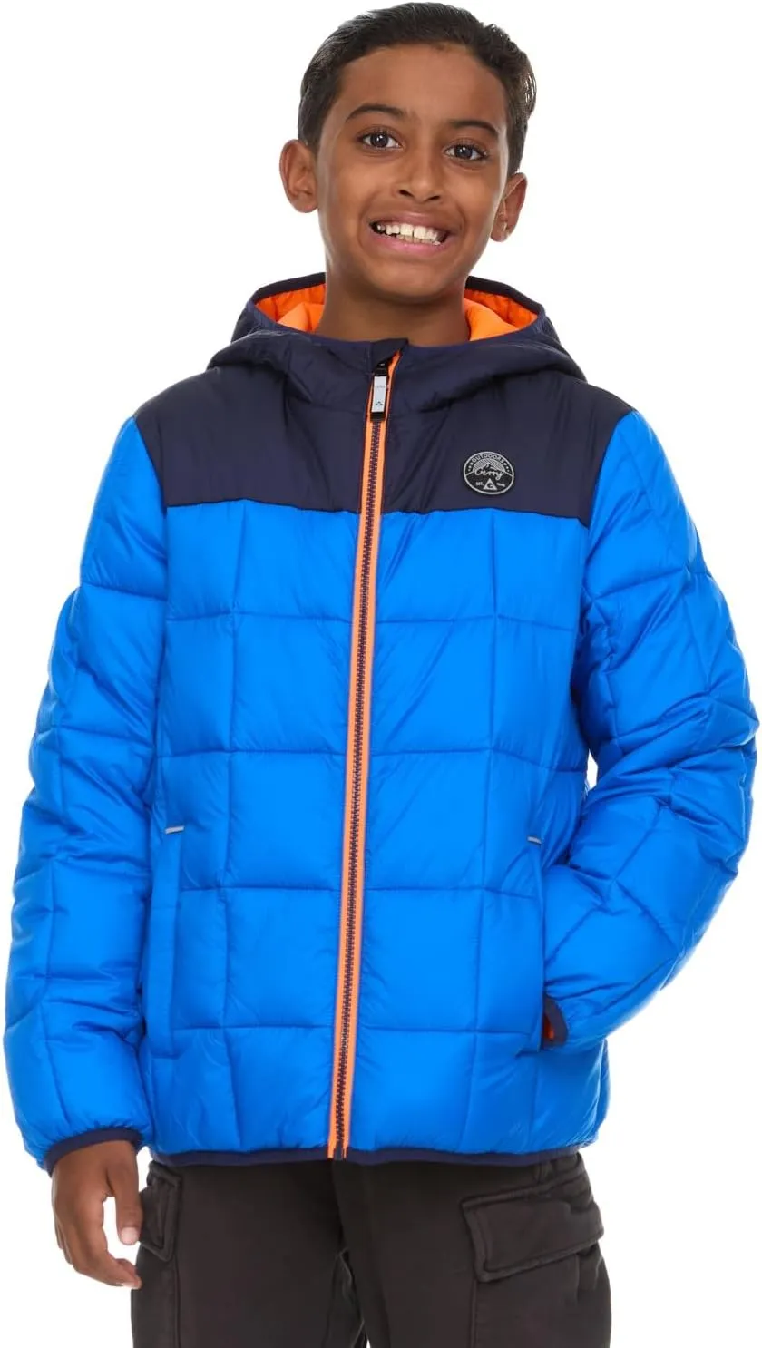 Gerry Packable Puffer Jackets for Girls and Boys, Hooded Girls and Boys Winter Coat