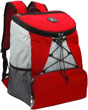 GigaTent Fully Insulated Interior Cooler Backpack 600D Adjustable Padded Shoulder Straps Bungee Cord Leakproof Water Resistant Cooler Extra Storage 2 Mesh Side Pockets for Lunch Picnic Hiking Camping