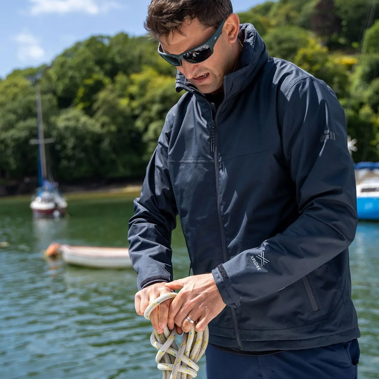 Gill Mens Crew Pilot Jacket - Breathable, Waterproof & Windproof