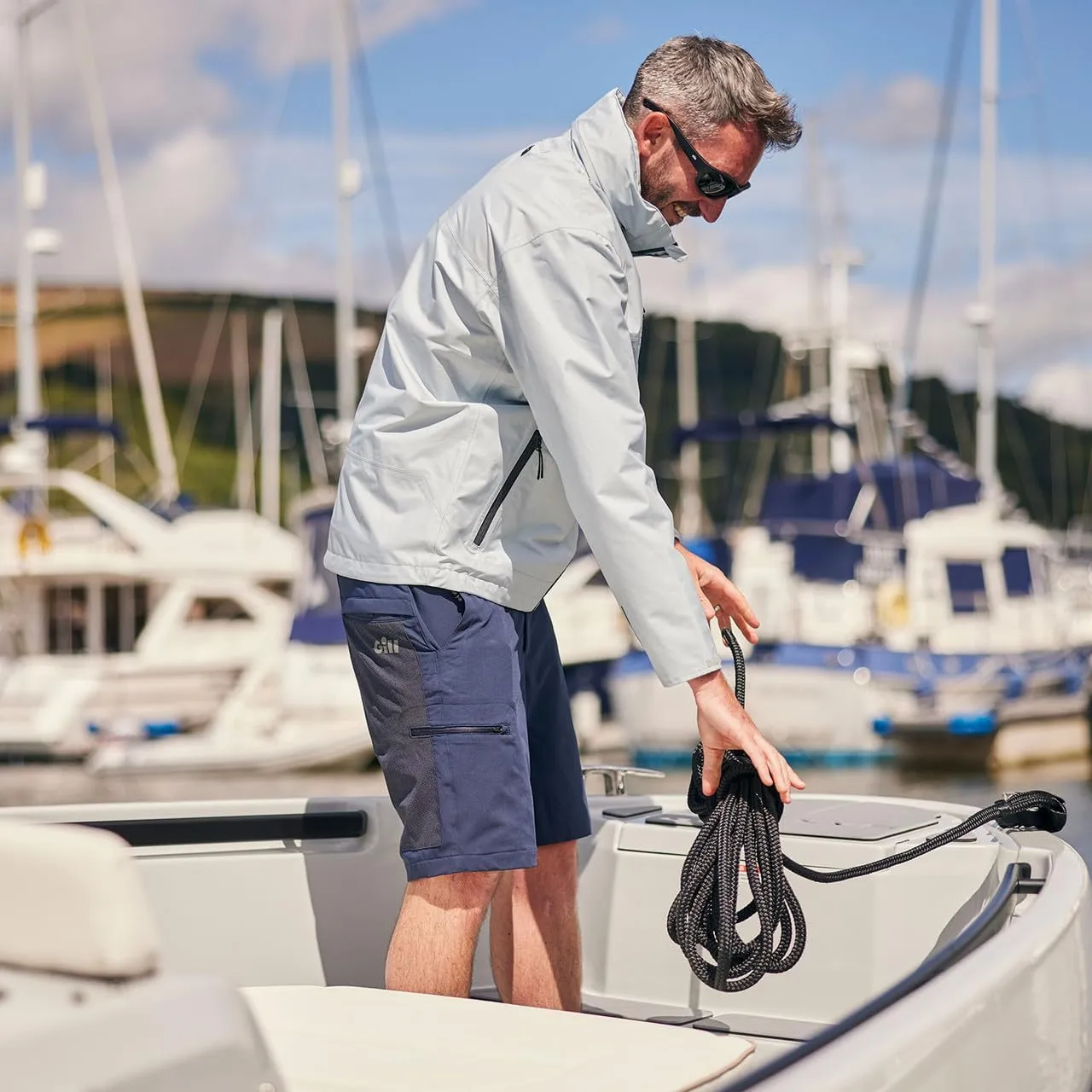 Gill Mens Crew Pilot Jacket - Breathable, Waterproof & Windproof