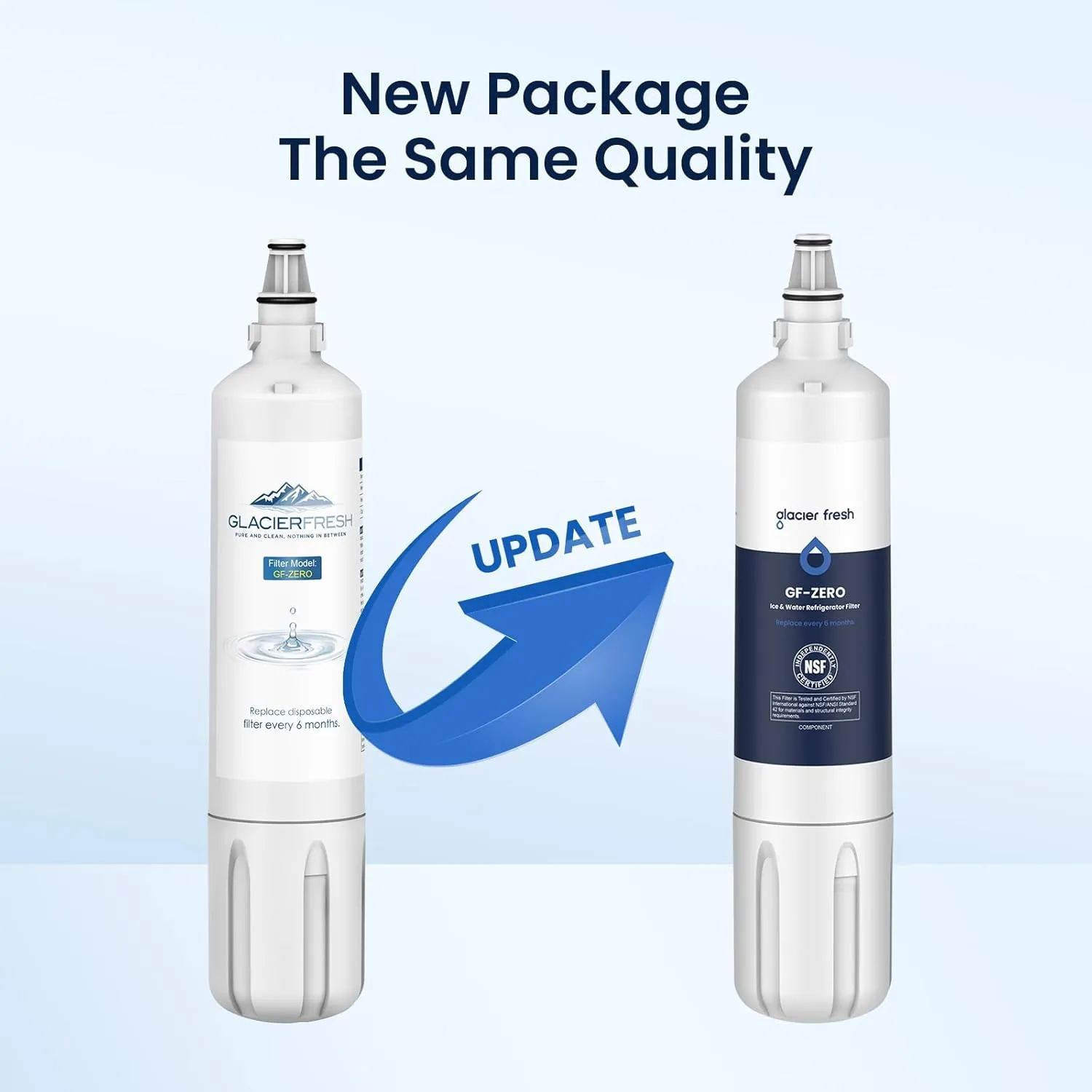 GLACIER FRESH Water Filter Replacement for Sub-Zero 4204490, 4290510, 9030868 Refrigerator Water Filter, 1 Pack